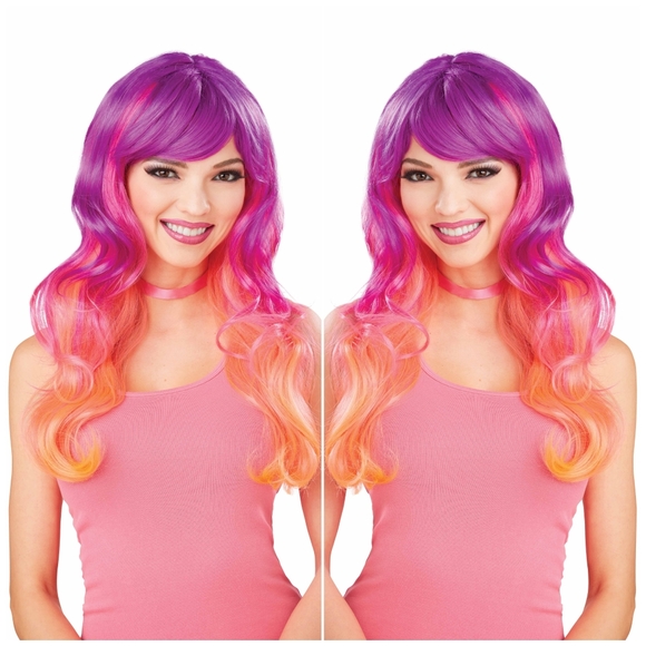 purple and orange hair halloween